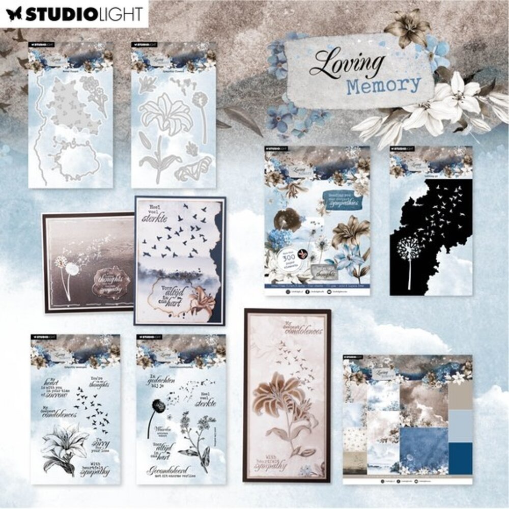 Studio Light In Loving Memory Clear Stamps Condoleanceteksten (SL-ILM-STAMP561) Studio Light In Loving Memory Clear Stamps Condoleanceteksten (SL-ILM-STAMP561)