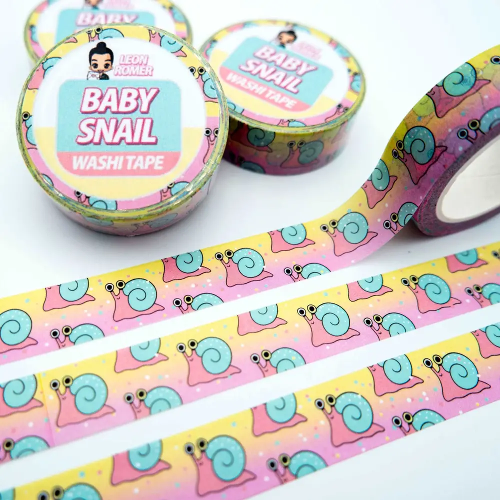 Leon Römer Illustraties Baby Snail Washi Tape Leon Römer Illustraties Baby Snail Washi Tape