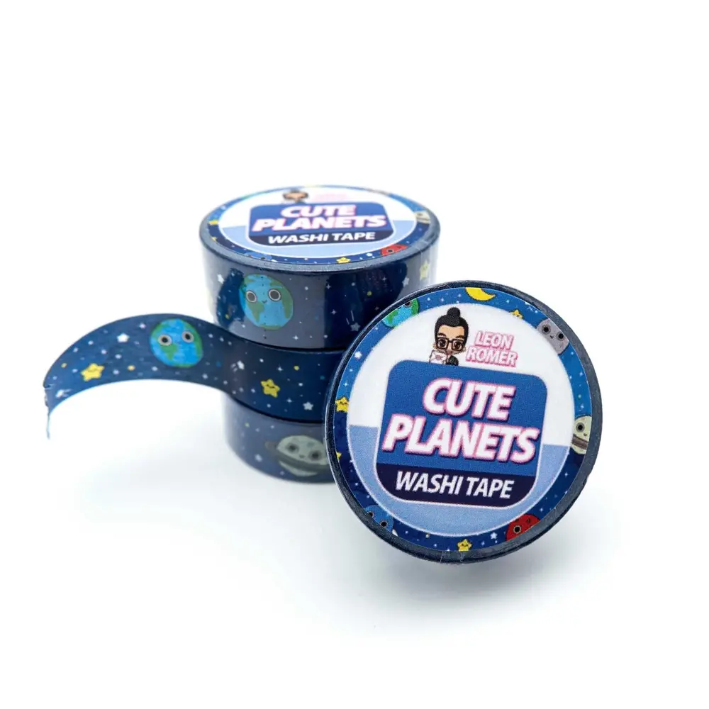 Leon Römer Illustraties Cute Planets Washi Tape Leon Römer Illustraties Cute Planets Washi Tape