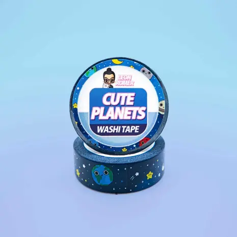 Leon Römer Illustraties Cute Planets Washi Tape Leon Römer Illustraties Cute Planets Washi Tape