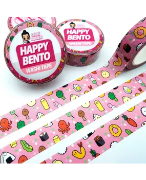 Leon Römer Illustraties Happy Bento Washi Tape