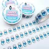 Leon Römer Illustraties Happy Snowman Washi Tape