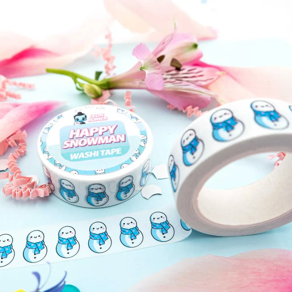 Leon Römer Illustraties Happy Snowman Washi Tape