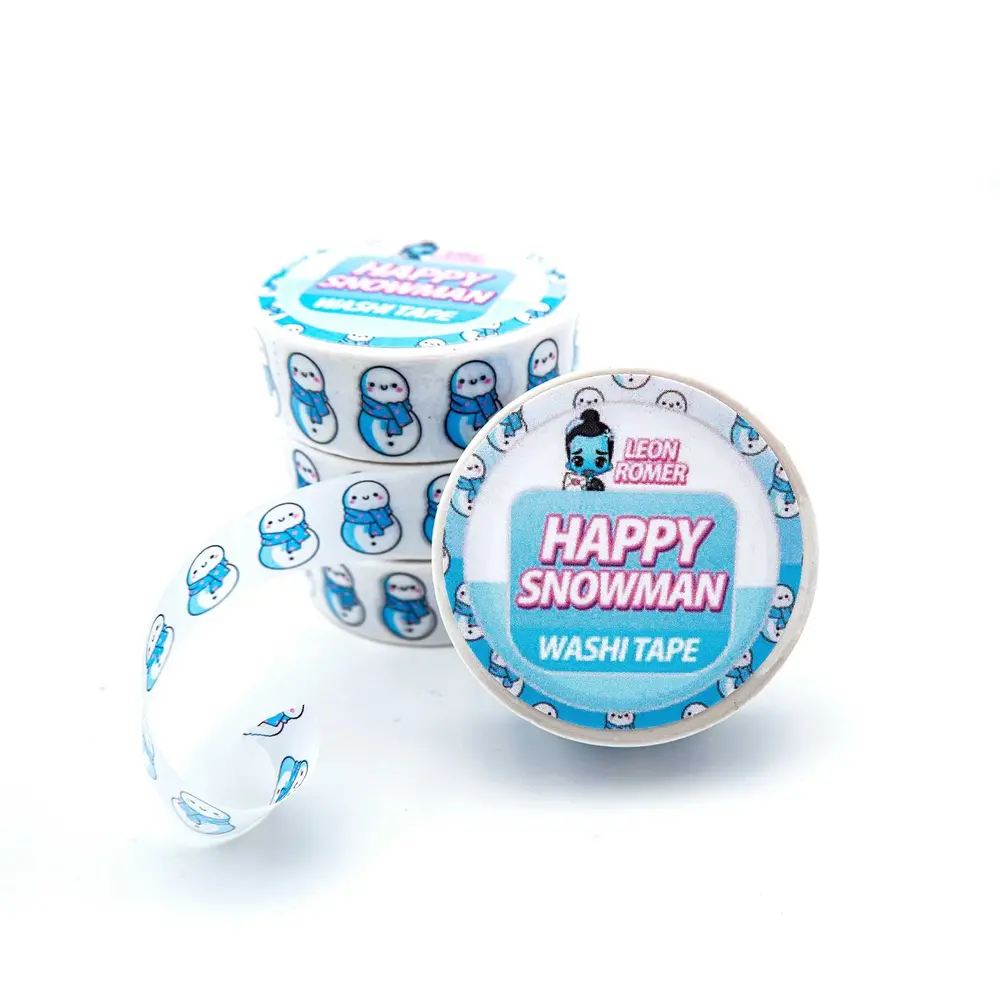 Leon Römer Illustraties Happy Snowman Washi Tape