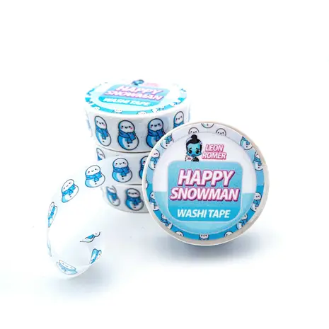 Leon Römer Illustraties Happy Snowman Washi Tape