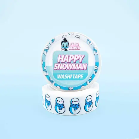Leon Römer Illustraties Happy Snowman Washi Tape
