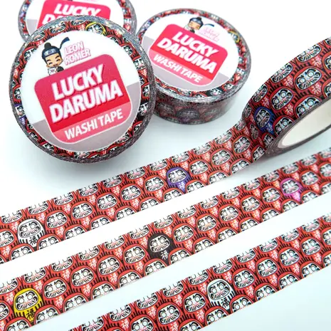 Leon Römer Illustraties Lucky Daruma Washi Tape