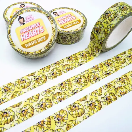 Leon Römer Illustraties Pineapple Hearts Washi Tape