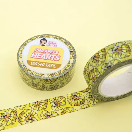 Leon Römer Illustraties Pineapple Hearts Washi Tape