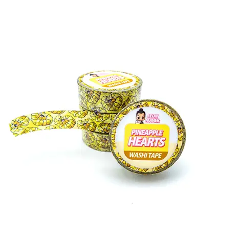 Leon Römer Illustraties Pineapple Hearts Washi Tape