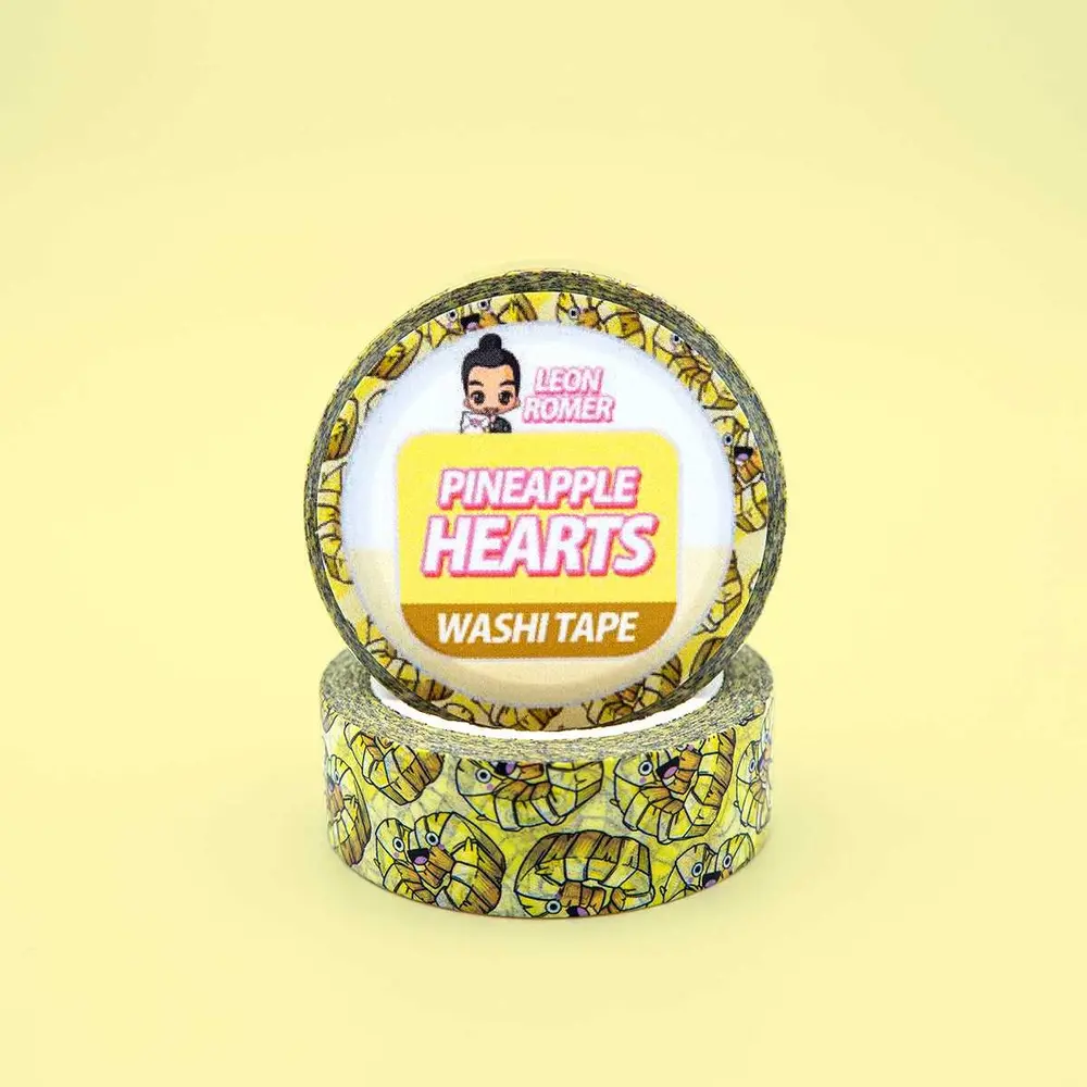 Leon Römer Illustraties Pineapple Hearts Washi Tape