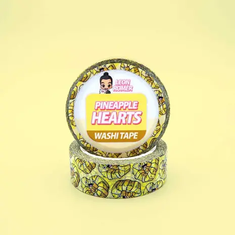 Leon Römer Illustraties Pineapple Hearts Washi Tape