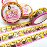 Leon Römer Illustraties Sleepy Toast Washi Tape