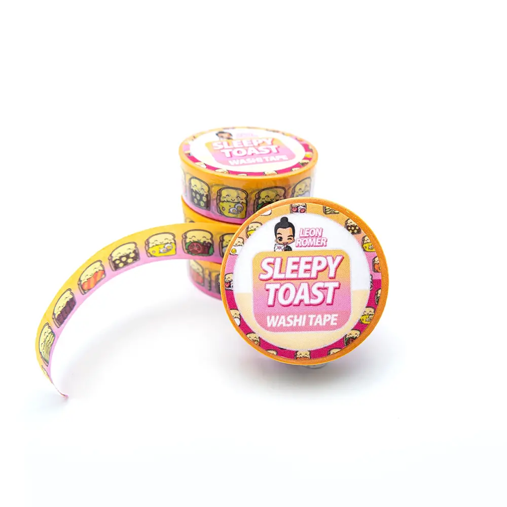Leon Römer Illustraties Sleepy Toast Washi Tape Leon Römer Illustraties Sleepy Toast Washi Tape