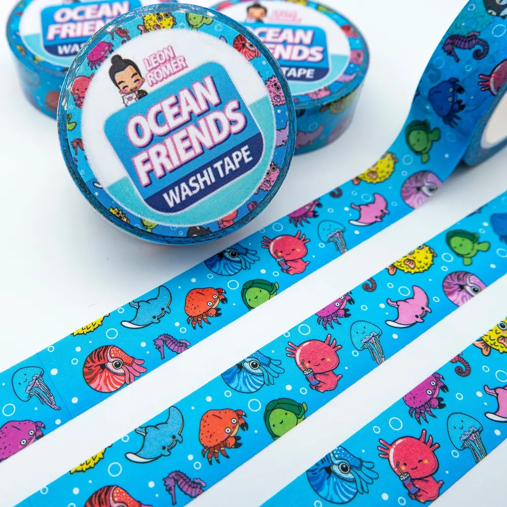Leon Römer Illustraties Ocean Friends Washi Tape Leon Römer Illustraties Ocean Friends Washi Tape