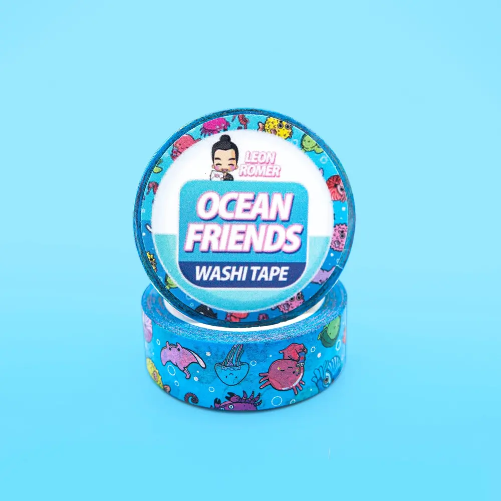 Leon Römer Illustraties Ocean Friends Washi Tape Leon Römer Illustraties Ocean Friends Washi Tape