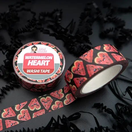 Leon Römer Illustraties Watermelon Heart Washi Tape Leon Römer Illustraties Watermelon Heart Washi Tape