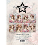 Paper Favourites Vintage Ladies Rose A5 Paper Pack (PFA114)
