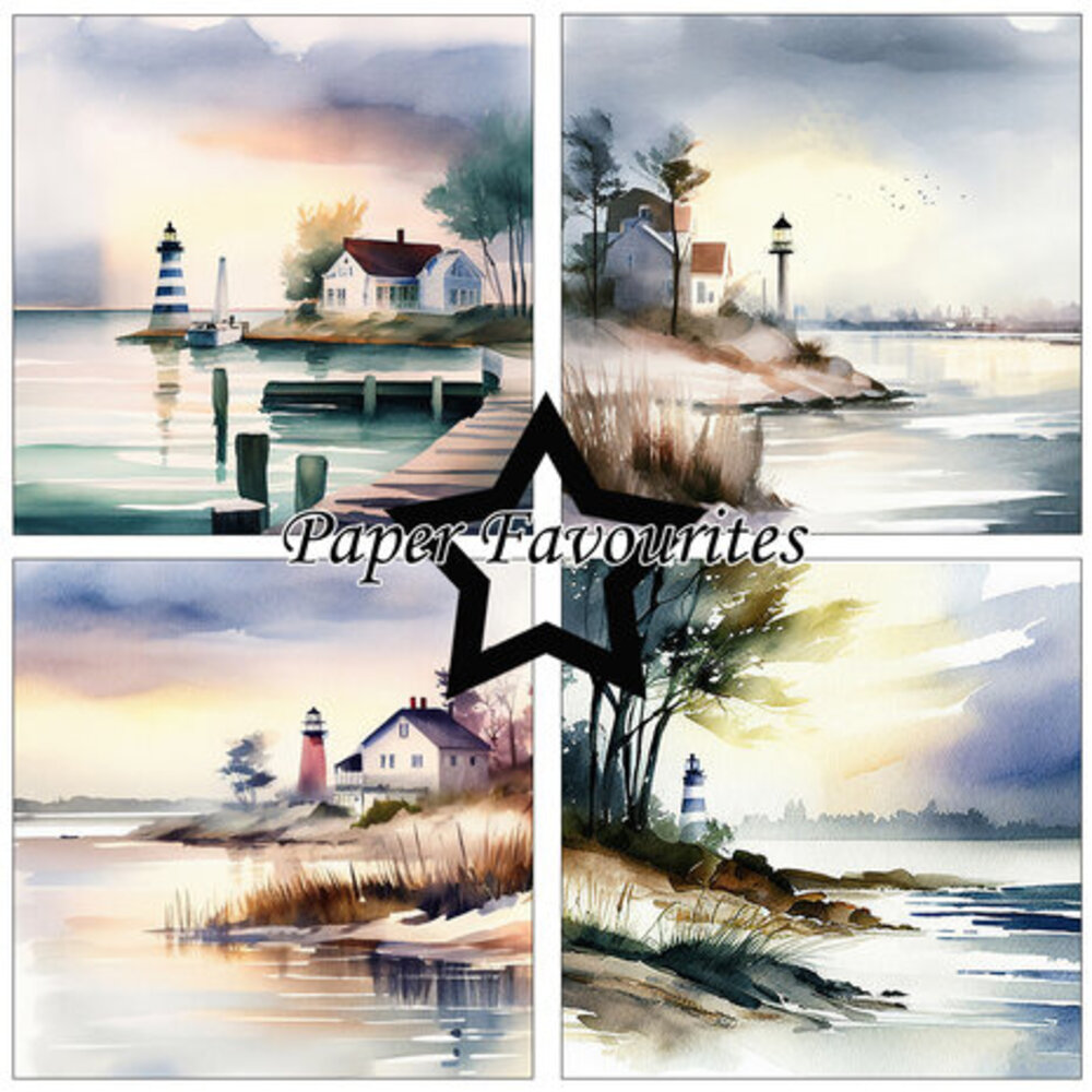 Paper Favourites Coastal 12x12 Inch Paper Pack (PF471) Paper Favourites Coastal 12x12 Inch Paper Pack (PF471)