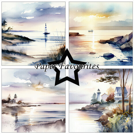 Paper Favourites Coastal 12x12 Inch Paper Pack (PF471) Paper Favourites Coastal 12x12 Inch Paper Pack (PF471)