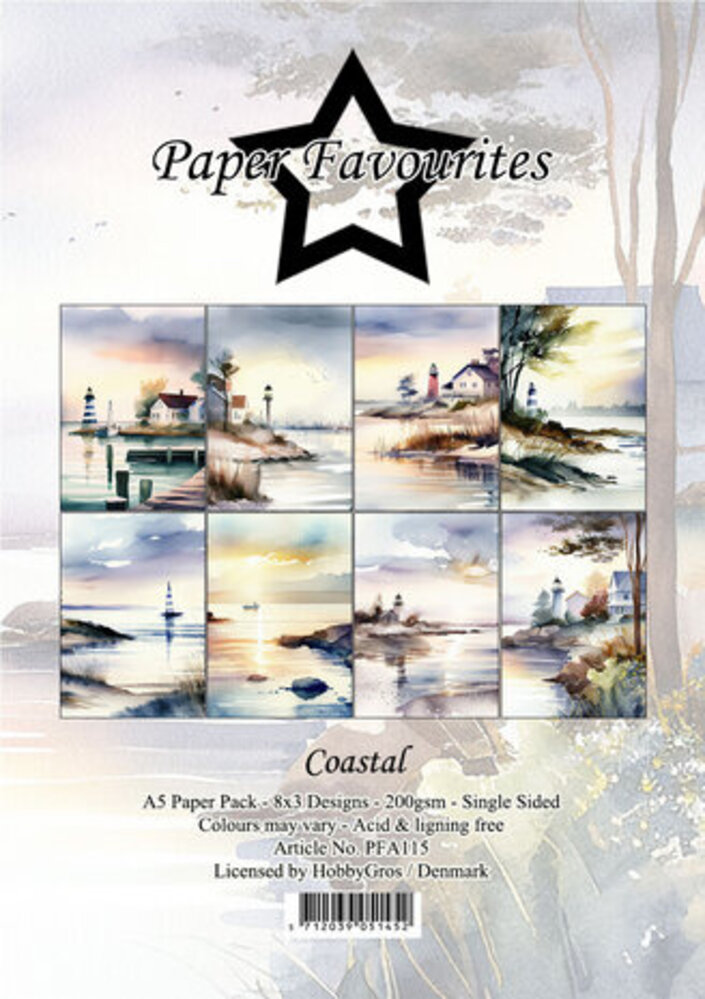 Paper Favourites Coastal A5 Paper Pack (PFA115) Paper Favourites Coastal A5 Paper Pack (PFA115)