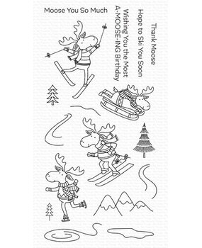My Favorite Things Merry Moose Clear Stamps (CS-842)