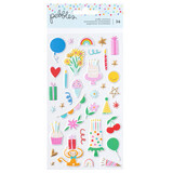 Pebbles All The Cake Puffy Stickers Icons (34022069)