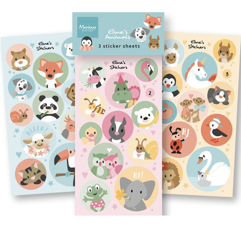 Marianne Design Stickers Eline's Animals (CA3190) Marianne Design Stickers Eline's Animals (CA3190)