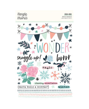 Simple Stories Winter Wonder Rub-ons (21221)