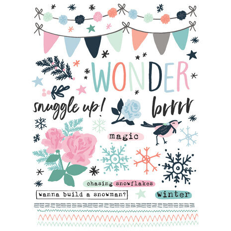 Simple Stories Winter Wonder Rub-ons (21221) Simple Stories Winter Wonder Rub-ons (21221)