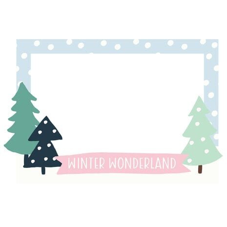 Simple Stories Winter Wonder Chipboard Frames (21224)