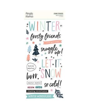 Simple Stories Winter Wonder Foam Stickers (21225)