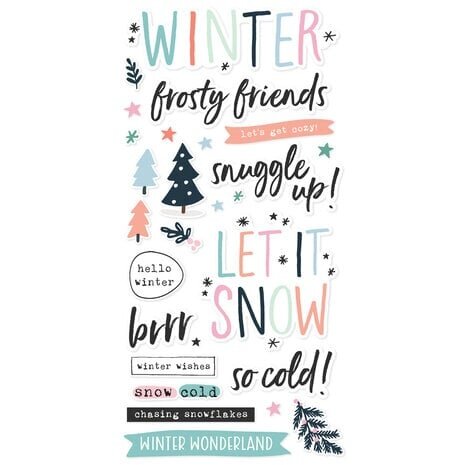Simple Stories Winter Wonder Foam Stickers (21225) Simple Stories Winter Wonder Foam Stickers (21225)