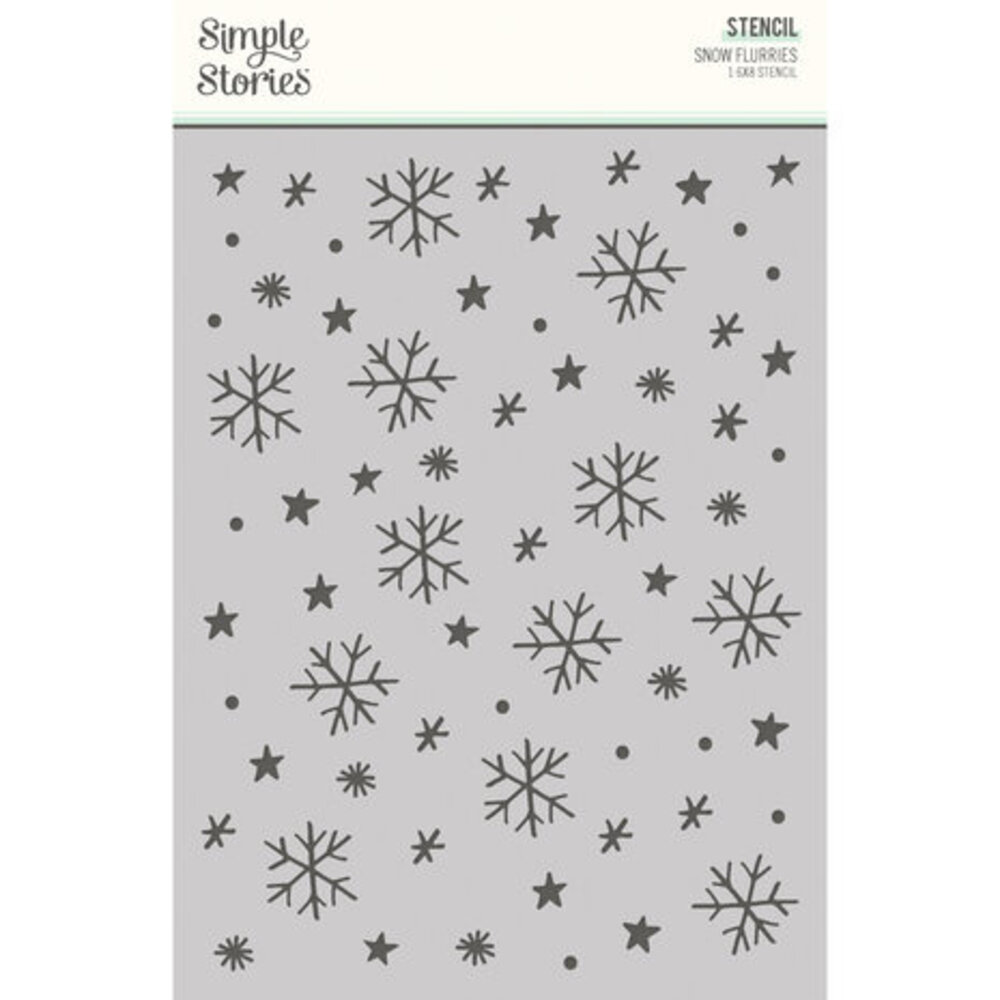 Simple Stories Winter Wonder Stencil Snow Flurries (21229) Simple Stories Winter Wonder Stencil Snow Flurries (21229)