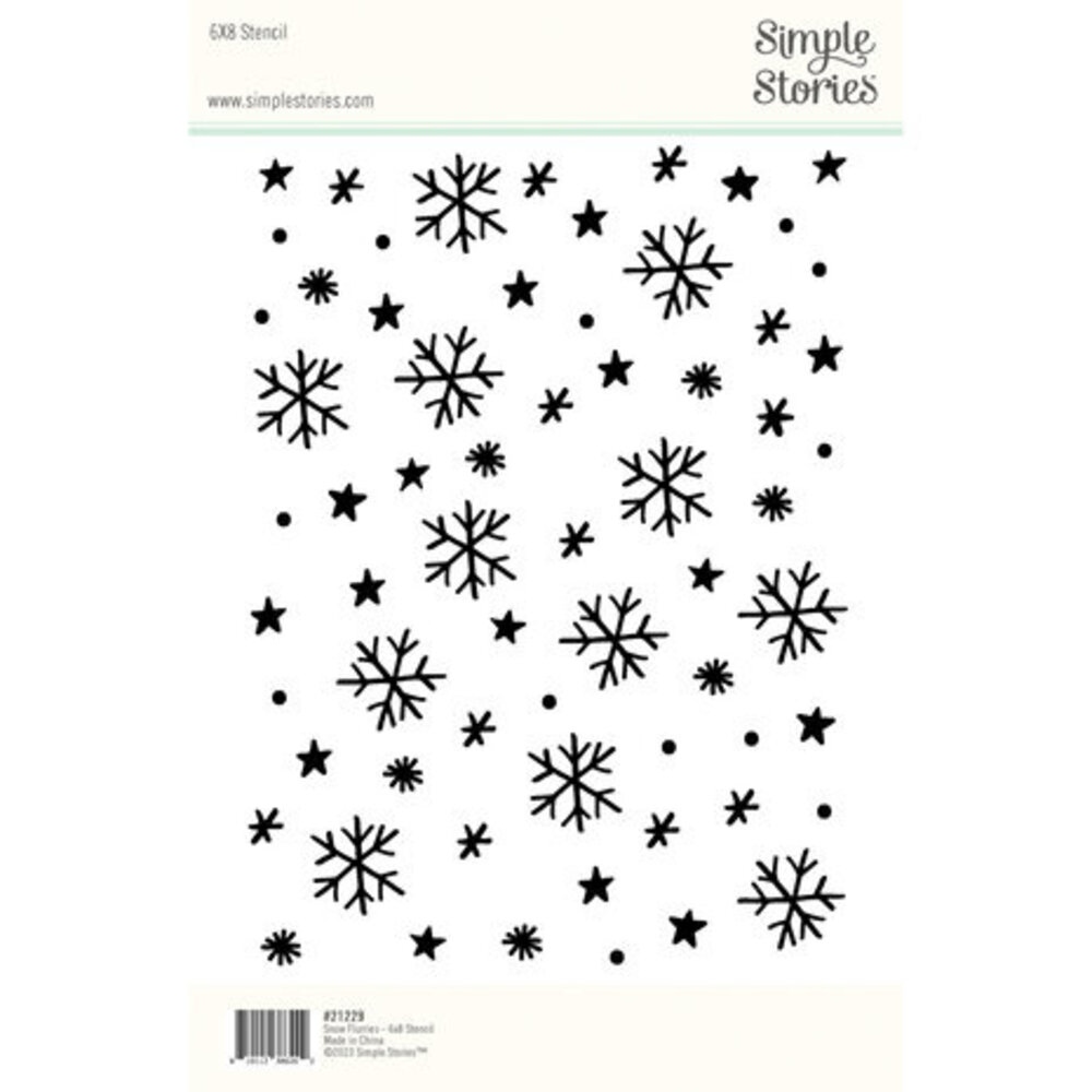 Simple Stories Winter Wonder Stencil Snow Flurries (21229) Simple Stories Winter Wonder Stencil Snow Flurries (21229)