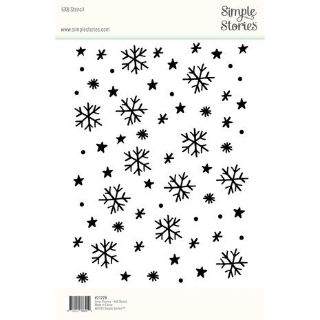 Simple Stories Winter Wonder Stencil Snow Flurries (21229) Simple Stories Winter Wonder Stencil Snow Flurries (21229)