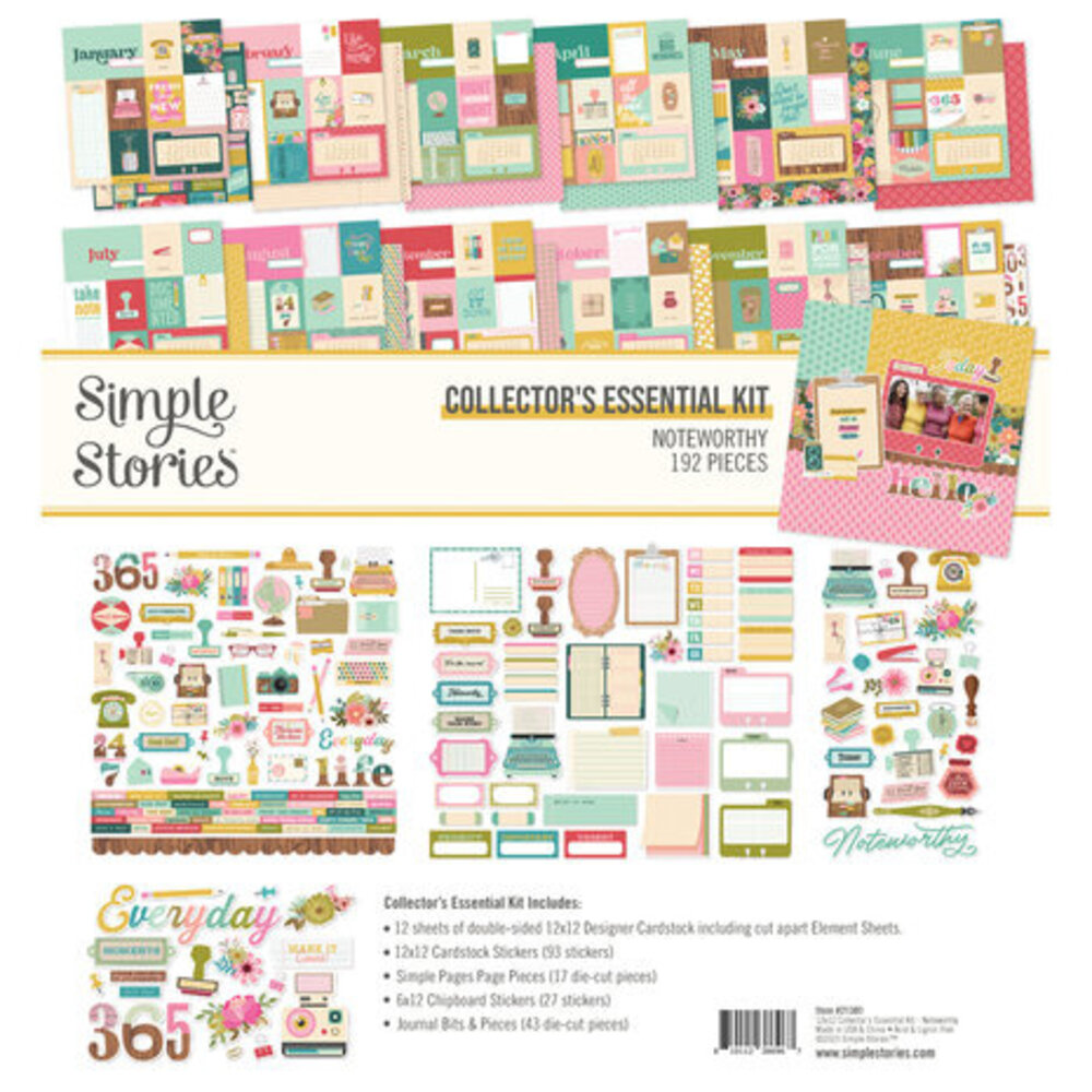 Simple Stories Noteworthy 12x12 Inch Collector's Essential Kit (21301) Simple Stories Noteworthy 12x12 Inch Collector's Essential Kit (21301)