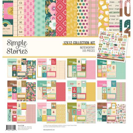 Simple Stories Noteworthy 12x12 Inch Collector's Essential Kit (21301) Simple Stories Noteworthy 12x12 Inch Collector's Essential Kit (21301)