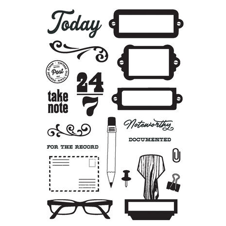 Simple Stories Noteworthy Clear Stamps (21316) Simple Stories Noteworthy Clear Stamps (21316)