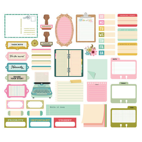Simple Stories Noteworthy Journal Bits (21319) Simple Stories Noteworthy Journal Bits (21319)