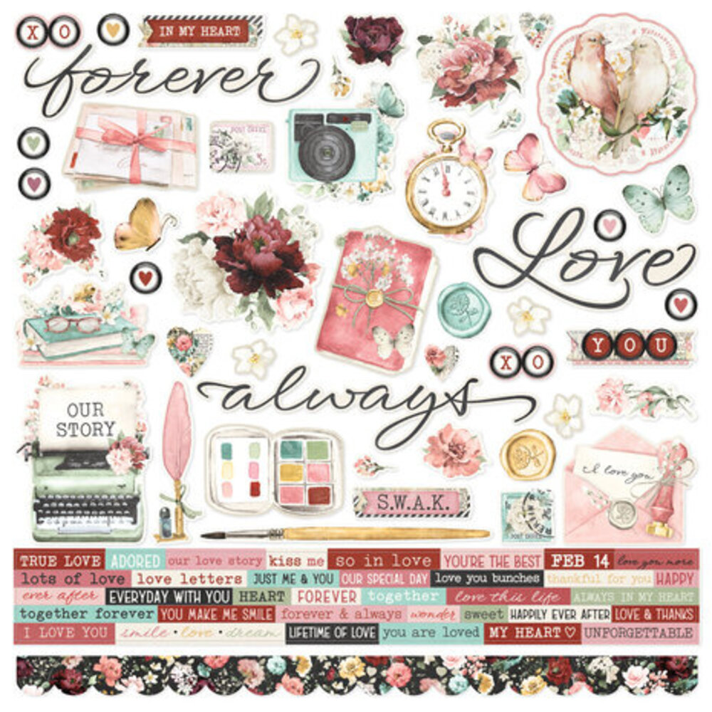 Simple Stories Simple Vintage Love Story 12x12 Inch Collector's Essential Kit (21401) Simple Stories Simple Vintage Love Story 12x12 Inch Collector's Essential Kit (21401)
