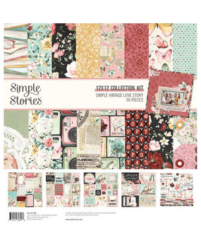Simple Stories Simple Vintage Love Story 12x12 Inch Collection Kit (21400) Simple Stories Simple Vintage Love Story 12x12 Inch Collection Kit (21400)