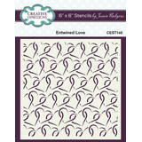 Creative Expressions Entwined Love 6x6 Inch Stencil (CEST145)