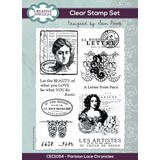 Creative Expressions Sam Poole Clear Stamp A5 Parisian Lace Chronicles (CEC1054)
