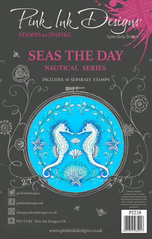 Pink Ink Designs Nautical Series Seas The Day A5 Clear Stamps (PI238)