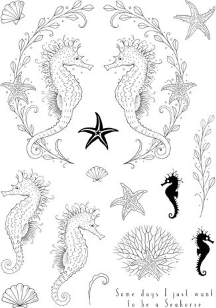 Pink Ink Designs Nautical Series Seas The Day A5 Clear Stamps (PI238)