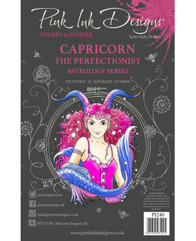 Pink Ink Designs Astrology Series Capricorn "The Perfectionist" A5 Clear Stamps (PI240) Pink Ink Designs Astrology Series Capricorn "The Perfectionist" A5 Clear Stamps (PI240)