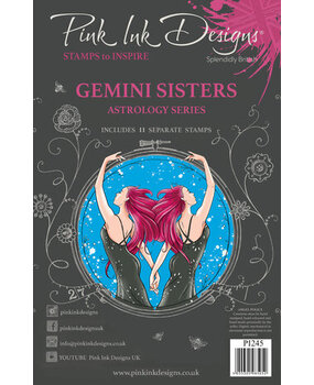 Pink Ink Designs Astrology Series Gemini Sisters A5 Clear Stamps (PI245) Pink Ink Designs Astrology Series Gemini Sisters A5 Clear Stamps (PI245)