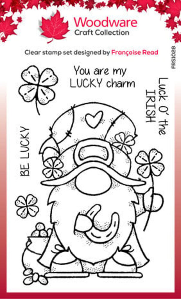 Woodware Lucky Gnome Clear Stamps (FRS1028) Woodware Lucky Gnome Clear Stamps (FRS1028)
