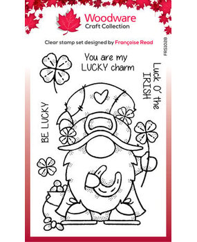 Woodware Lucky Gnome Clear Stamps (FRS1028)